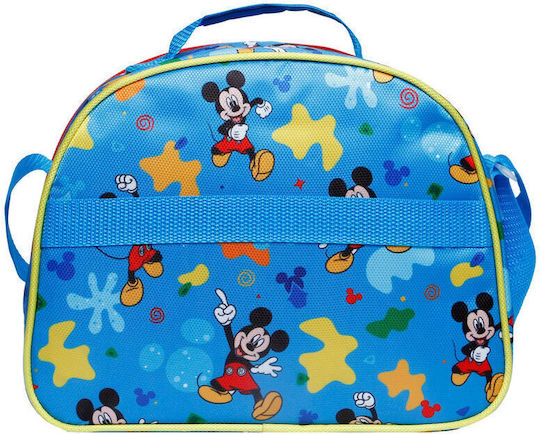 Karactermania 3D Σχολικό Τσαντάκι Φαγητού Ώμου 4lt Μπλε Mickey 20.5x10x26cm