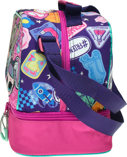 Gim Lol Surprise School Shoulder Lunch Bag 4.5lt Pink 20 x 15 x 21cm
