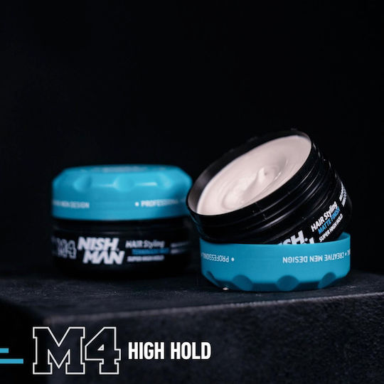 NISHMAN Matte Finish Super High Hold M4 Πηλός για Πολύ Δυνατό Κράτημα & Ματ Αποτέλεσμα 100ml