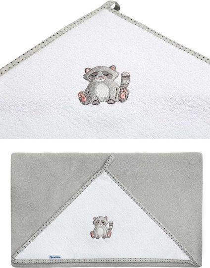 Sensillo Hooded Baby Bath Towel Gray