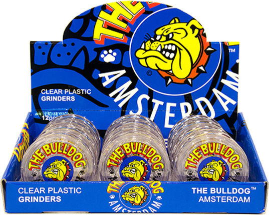 The Bulldog Amsterdam Grinder Transparent 3 Parts 1τμχ