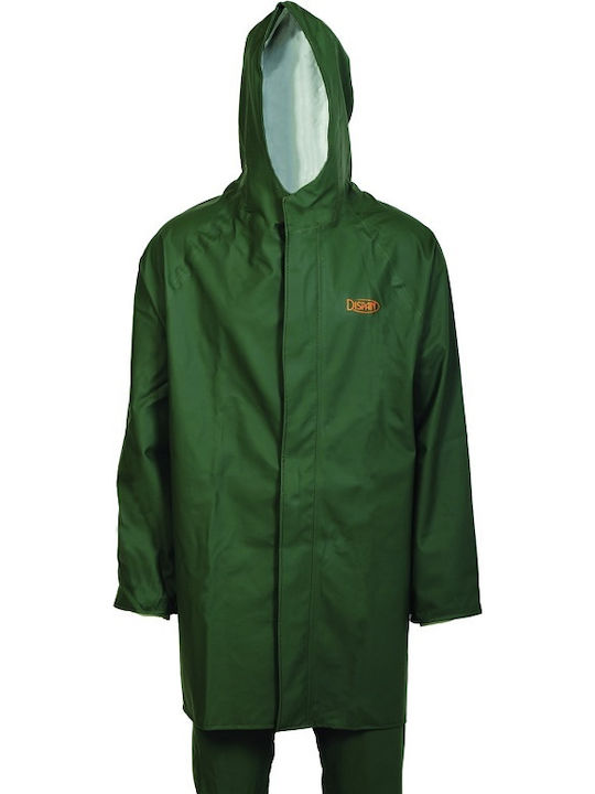 Dispan Waterproof and Windproof Jacket Work Green