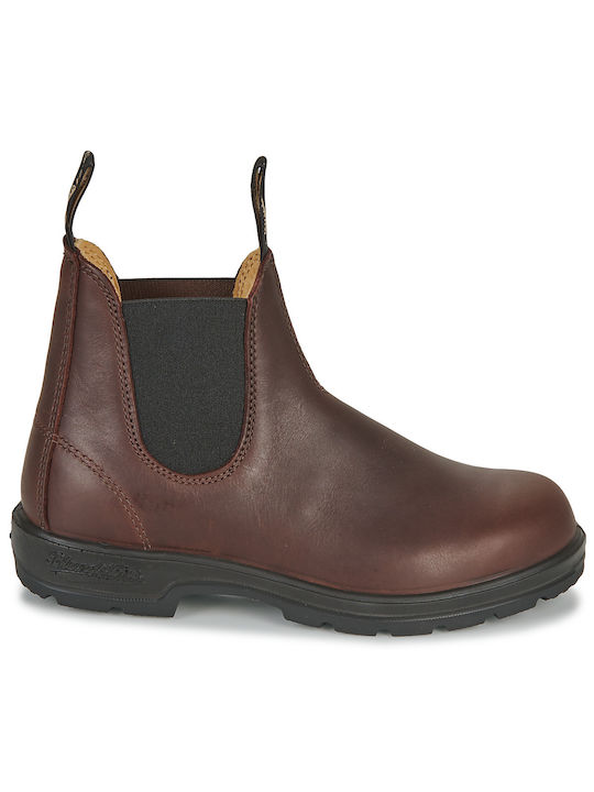 Damen Chelsea Stiefeletten Burgundisch