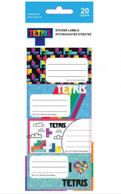 Diakakis Notizbuch-Etiketten Tetris 100Stück