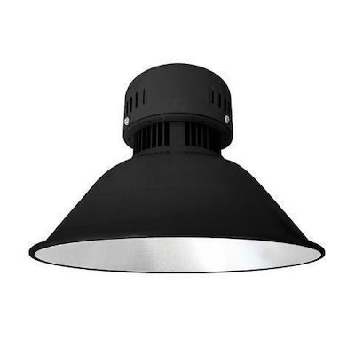 Fos me Φωτιστικό Καμπάνα LED 20W Warmes Weiß 1800lm mit integrierter LED Schwarz Ø25.5xH18.5cm