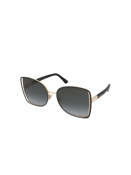 Jimmy Choo Women's Sunglasses with Gold Metal Frame and Gray Gradient Lens Frieda/S 2M2/9O