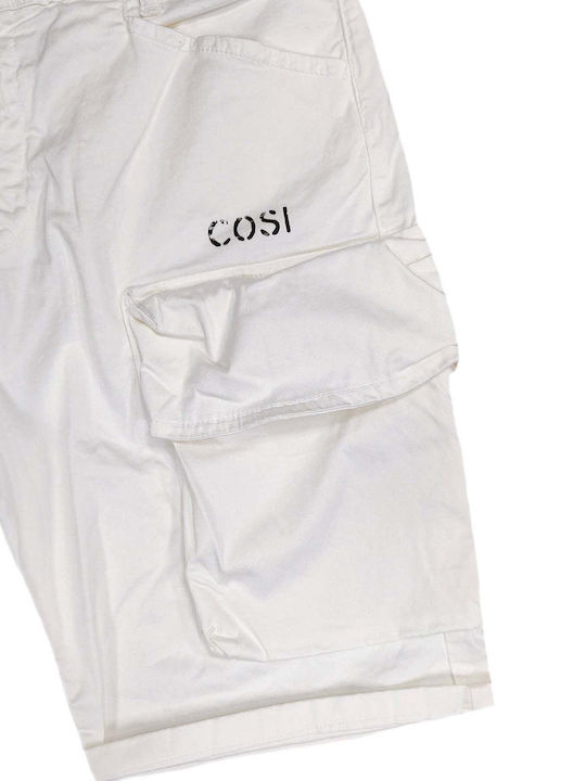 Cosi Jeans Ανδρική Βερμούδα Τζιν Λευκή