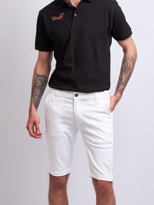 strongAnt Men's Chino Shorts White