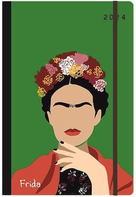 Next Flexi Zilnic Agenda Verde 2024 14x21cm Frida