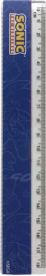 Gim Sonic Kids Stationery Set with Pencil, Sharpener, Eraser, Pen, Ruler and Pencil Holder 6pcs