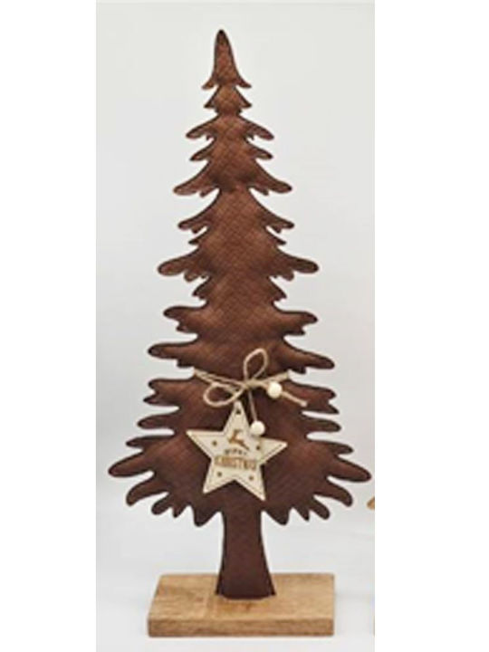 Christmas Decorative Wood Tree 49cm Brown