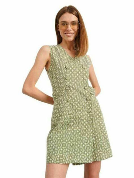 Attrattivo Sommer Mini Kleid Grün