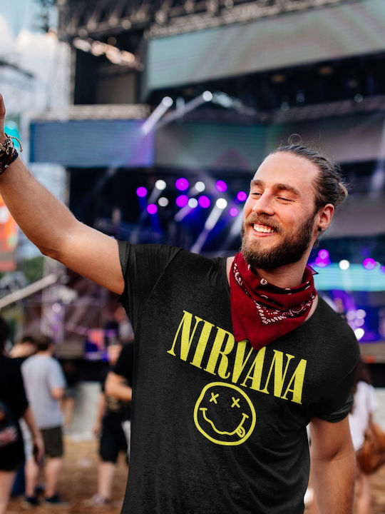 Softworld T-shirt Nirvana Logo σε Κίτρινο χρώμα