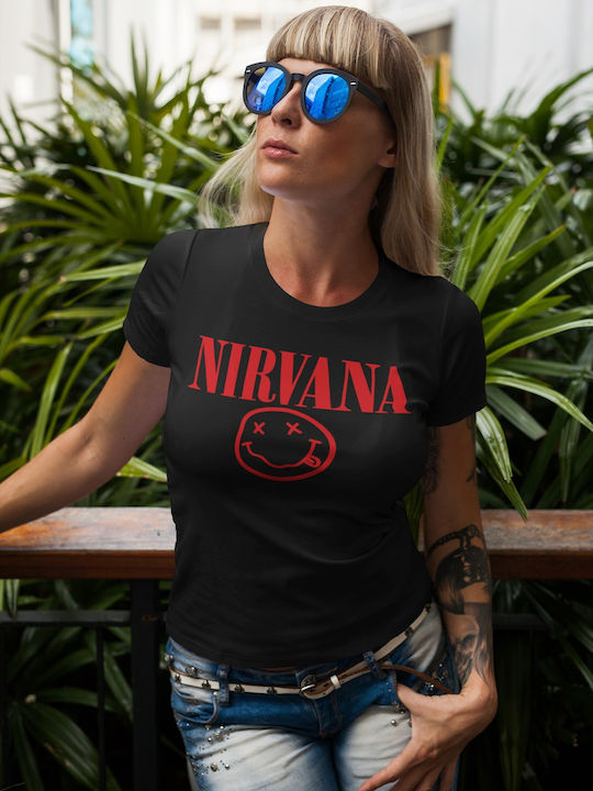 Softworld T-shirt Nirvana Logo σε Κόκκινο χρώμα