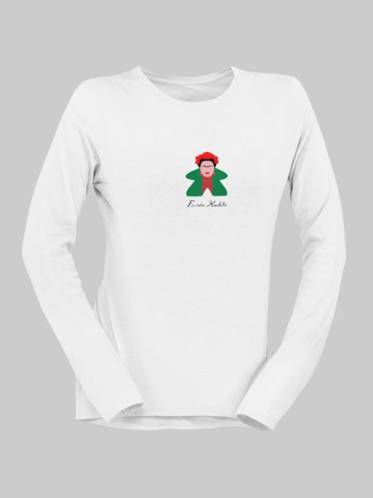 TKT T-shirt Frida Kahlo Λευκό Βαμβακερό