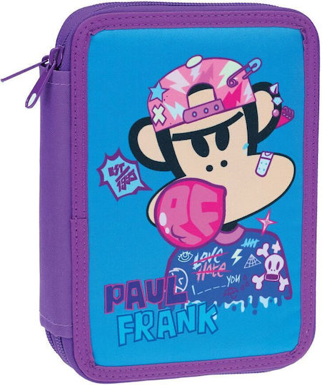 Back Me Up Paul Frank Bubble Κασετίνα Γεμάτη Μωβ
