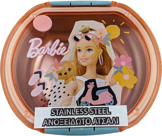 Gim Barbie Collage Kids Lunch Stainless Steel Box 0.68lt Multicolour