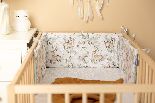 Sensillo Crib Bumpers Classic Inside Green 30x180cm