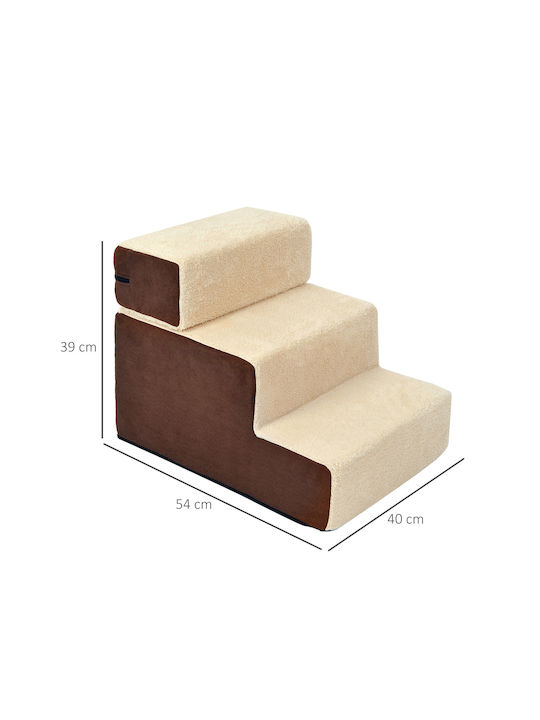 Pawhut Ladder Fabric Toy Dog 54εκ. Brown 1pcs