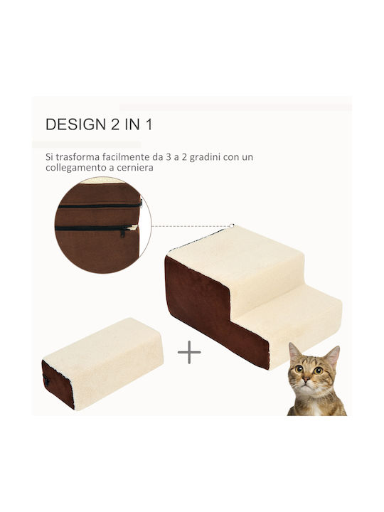 Pawhut Ladder Fabric Toy Dog 54εκ. Brown 1pcs