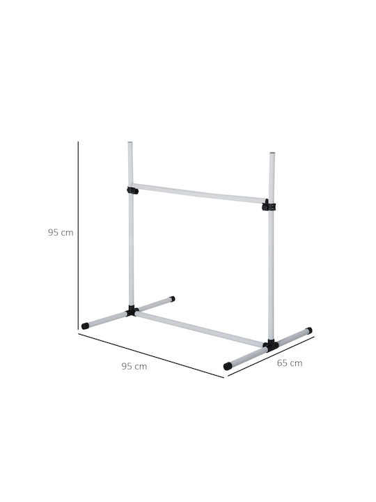 Pawhut Agility Set Εκπαιδευτικό Παιχνίδι Σκύλου Λευκό 1τμχ