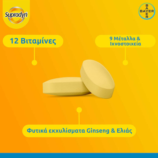 Supradyn Vitality 50+ Πολυβιταμίνη για Ενέργεια Energy 30 κάψουλες