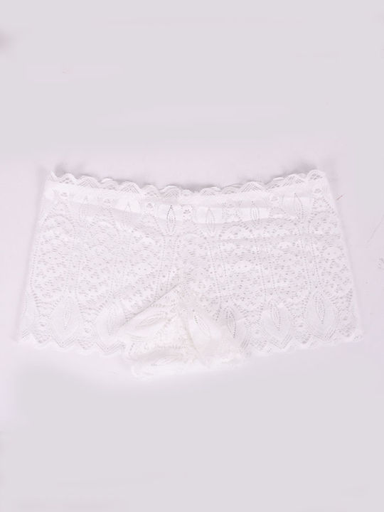 Hana Women's Boxer with Lace White