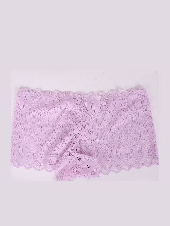 Women's Boxer with Lace Purple