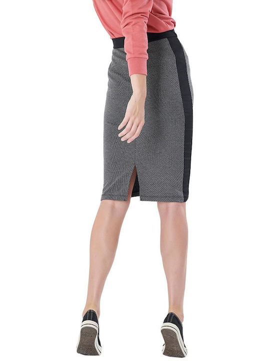 Pink Woman Γκρι 4059.218 00087235 Pencil Midi Skirt in Gray color