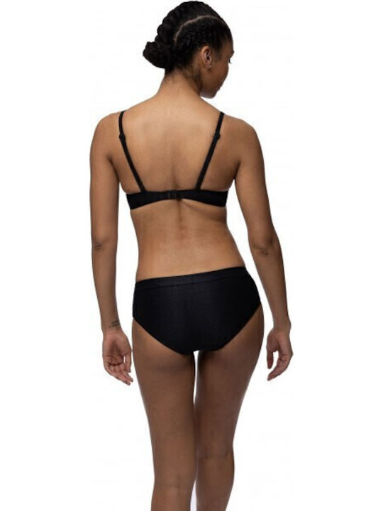 Underwire Bikini Bra Curacao with Adjustable Straps Black