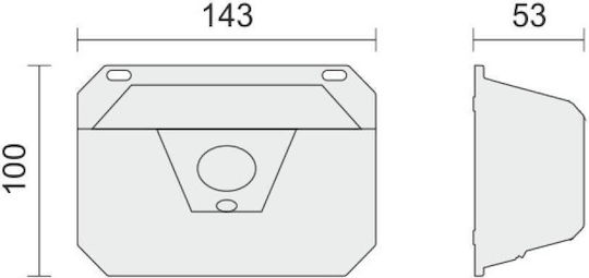 Spot Light Επιτοίχιο Ηλιακό Φωτιστικό 2W Θερμό Λευκό 3000K με Αισθητήρα Κίνησης και Φωτοκύτταρο