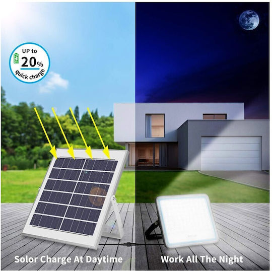 Solar LED Floodlight 70W with Remote Control