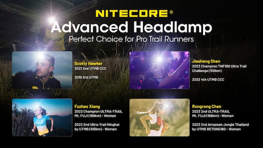 NiteCore Headlamp LED IP66 with Maximum Brightness 360lm NU21 Yellow