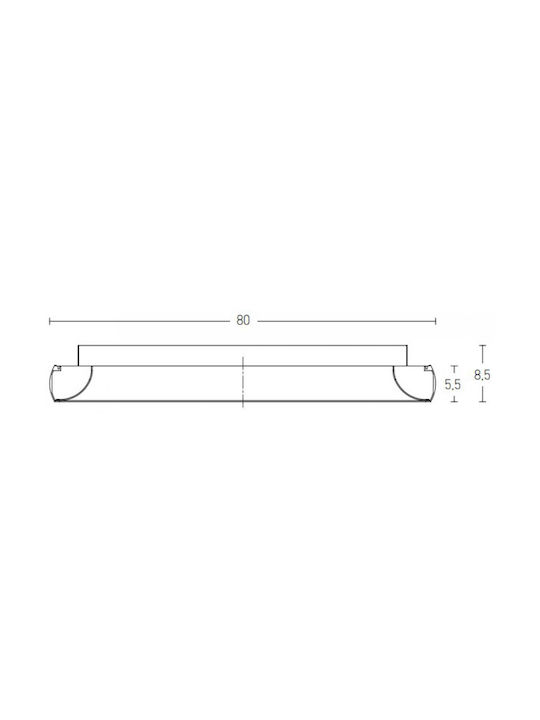 Zambelis Lights Πλαφονιέρα 80εκ. LED