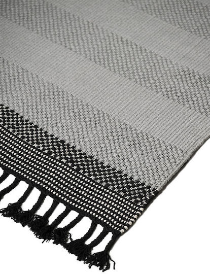 Tapicap Kerren Outdoor Lucrat manual Covor De exterior Rectangular Grey / Black