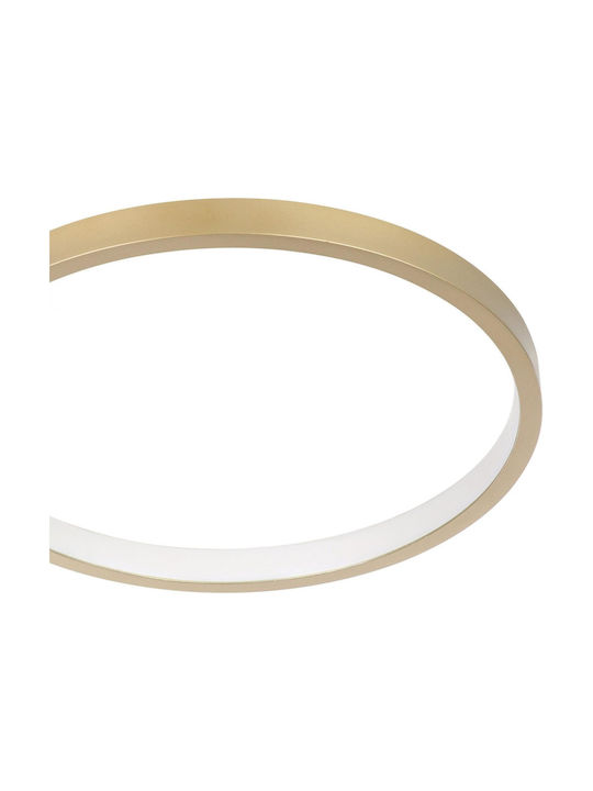 Eglo Gafares Ceiling Mount Light 40.5cm Gold with Integrated LED and Remote Control