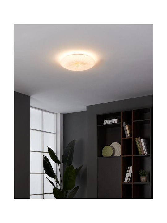 Eglo Nieves Ceiling Mount Light 31cm Beige with Integrated LED
