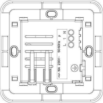 Vimar Recessed Power Key Card Switch no Frame Κάρτας White