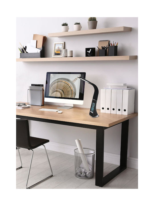 Eglo Cognoli Rechargeable LED Office Lamp with Flexible Arm in Black Color
