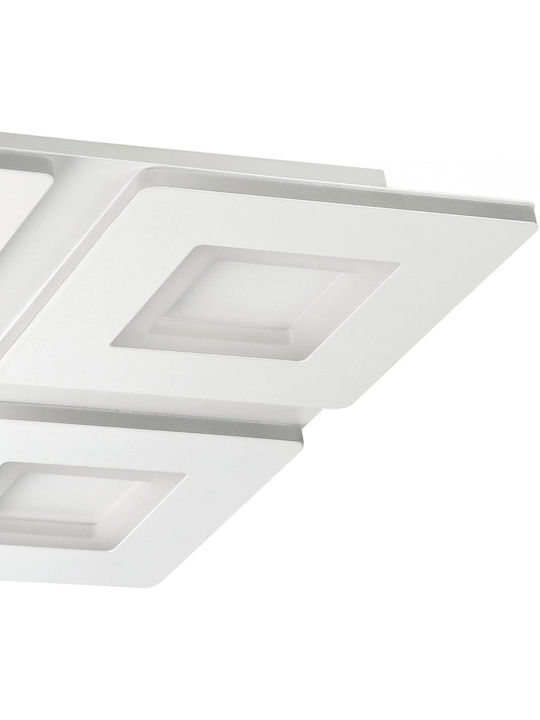 Eglo Padrogiano-Z Square Recessed LED Panel 26.2W with Warm to Cool White Light 45x45cm