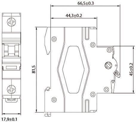 Maxge MAXGE EPI-R 1-Pole General Use Panel Push Button Switch 400V 63A