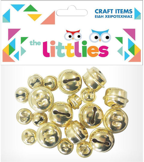 The Littlies Metallic Decorative Bell for DIY Crafts Gold 9x1.8cm