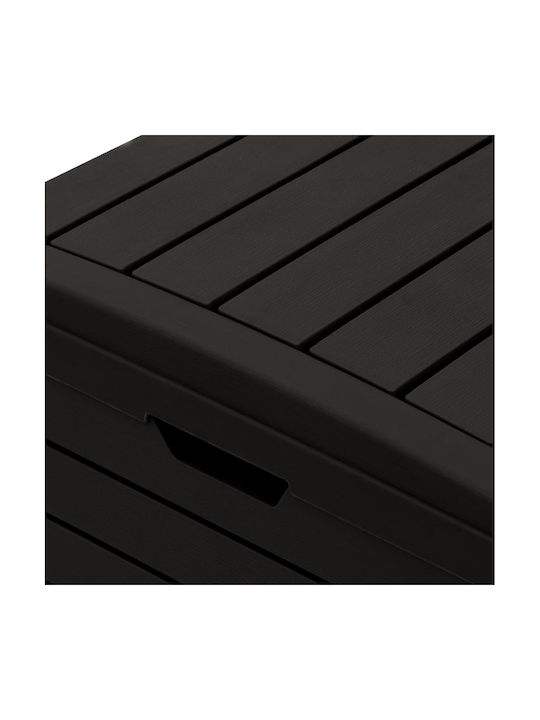 vidaXL Κάδος Απορριμμάτων Πλαστικός Μαύρος 78x41x86cm