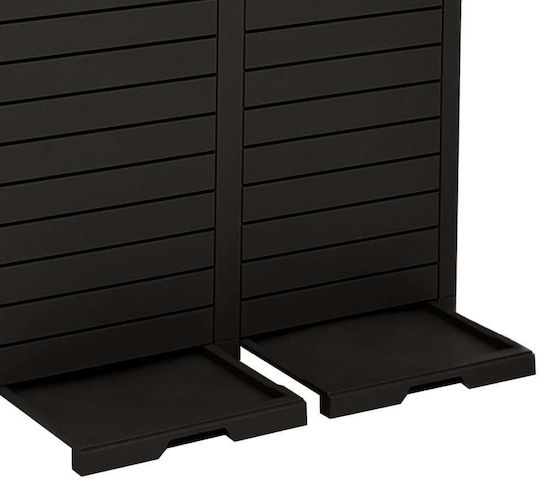 vidaXL Пластмасов Черен Кош За Рециклиране 78x41x86см