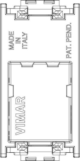 Vimar Idea Einzeln RJ11 in Weiß Farbe 16335.B
