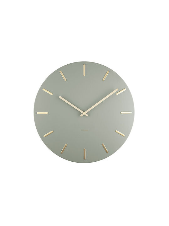 Karlsson Wall Clock Metallic Green Ø45cm