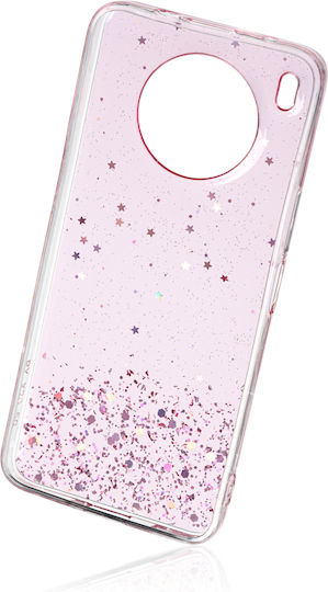 Naxius Glitter Back Cover Σιλικόνης Ροζ (Huawei Nova 8i)