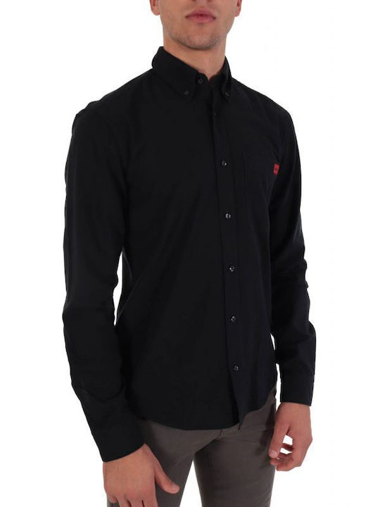 Evito Long Sleeve Shirt Narrow Fit Floral Black