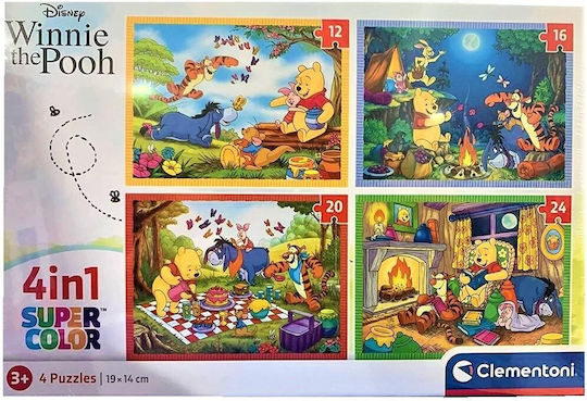 Детски Пъзел Super Color Disney Winnie The Pooh за 3+ Години 72бр Clementoni