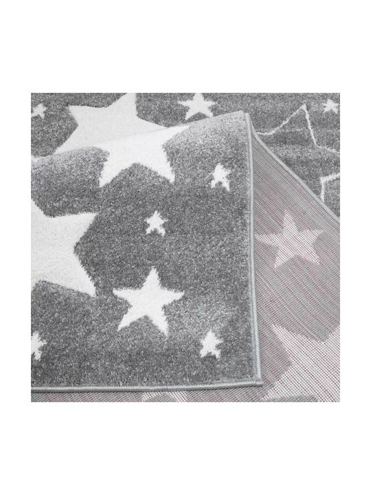 Koulis Carpets Kids Synthetic Rug 1325A Stars 133x190cm 13mm Grey